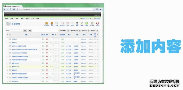 網站建站流程五、添加内容